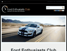 Tablet Screenshot of fordenthusiastsclub.com